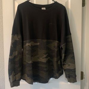 Victoria's Secret PINK Camo Varsity Crew L
